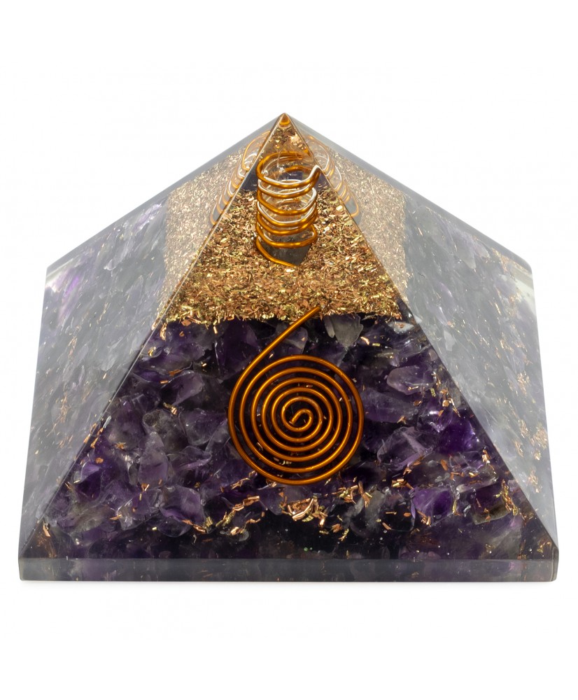 Piramide di orgonite Ametista - Marplashop