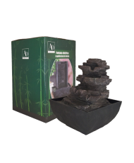 Indoor zen fountain wall of...