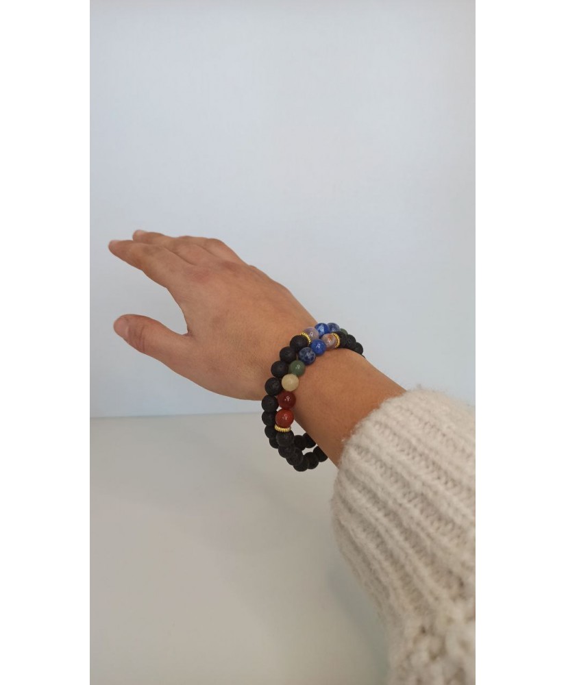 Bracelets with hard stones