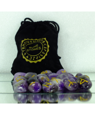 Set of amethyst runes