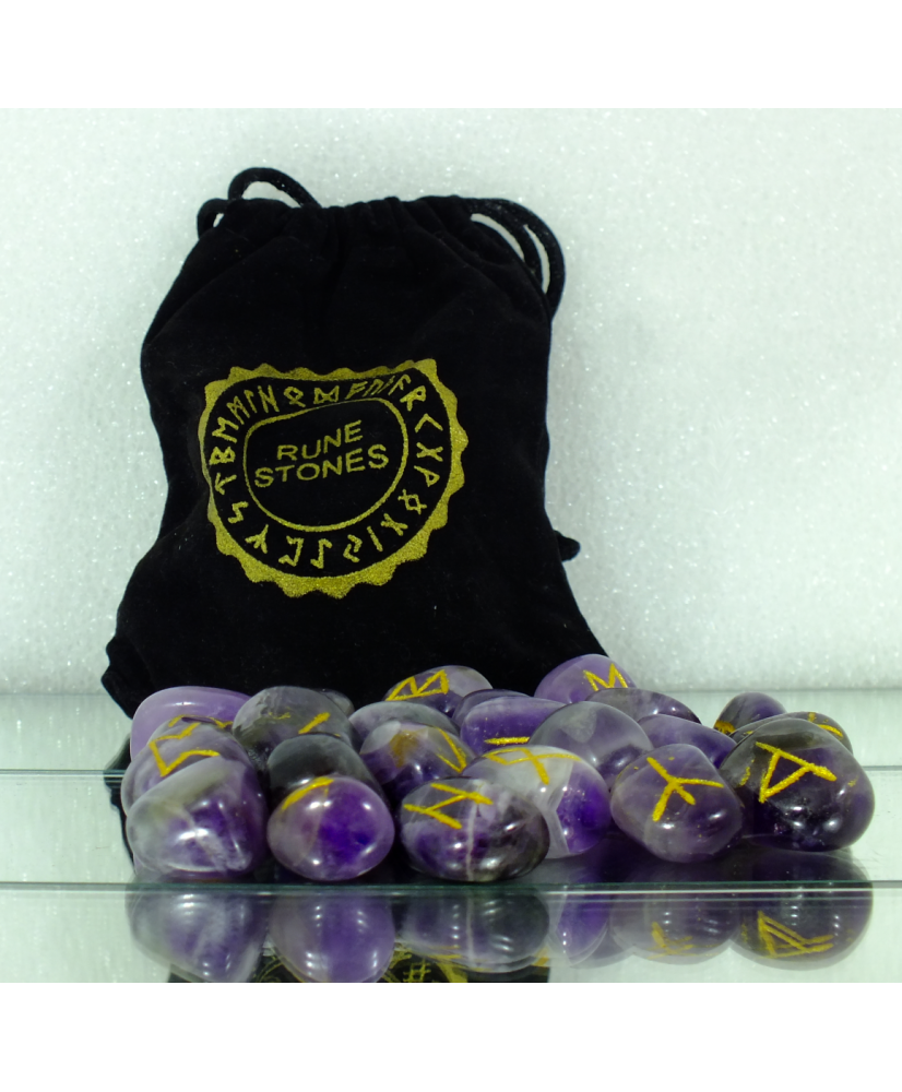 Set of amethyst runes